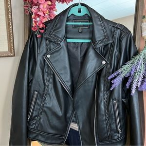 Faux Leather Moto Jacket